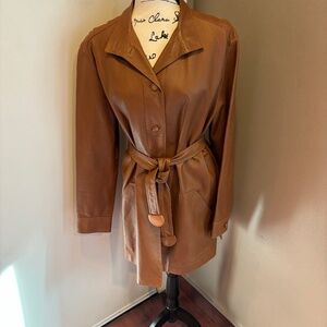 Cesare Fabbri leather jacket/coat